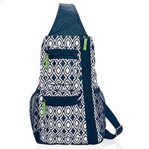 thirtyone Sling-Back Bag Navy Perfect Pendant NWOT